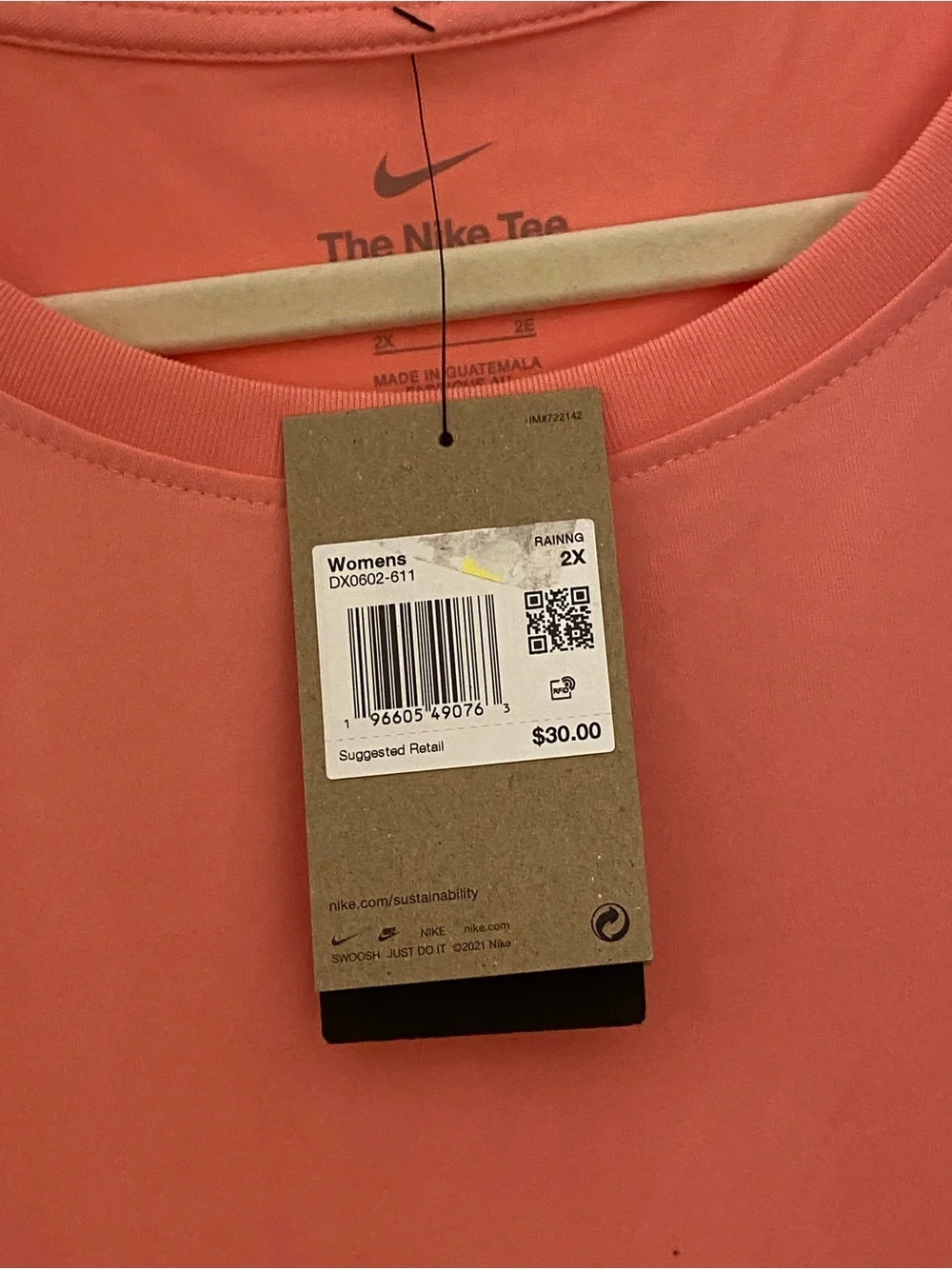 Nike Women’s Pinkish Coral Performance Tank Top - NWT